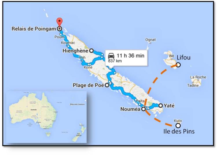carte nouvelle calédonie